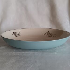 Franciscan Silver Pine Oval Vegetable Serving Bowl Masterpiece 9"x7" USA